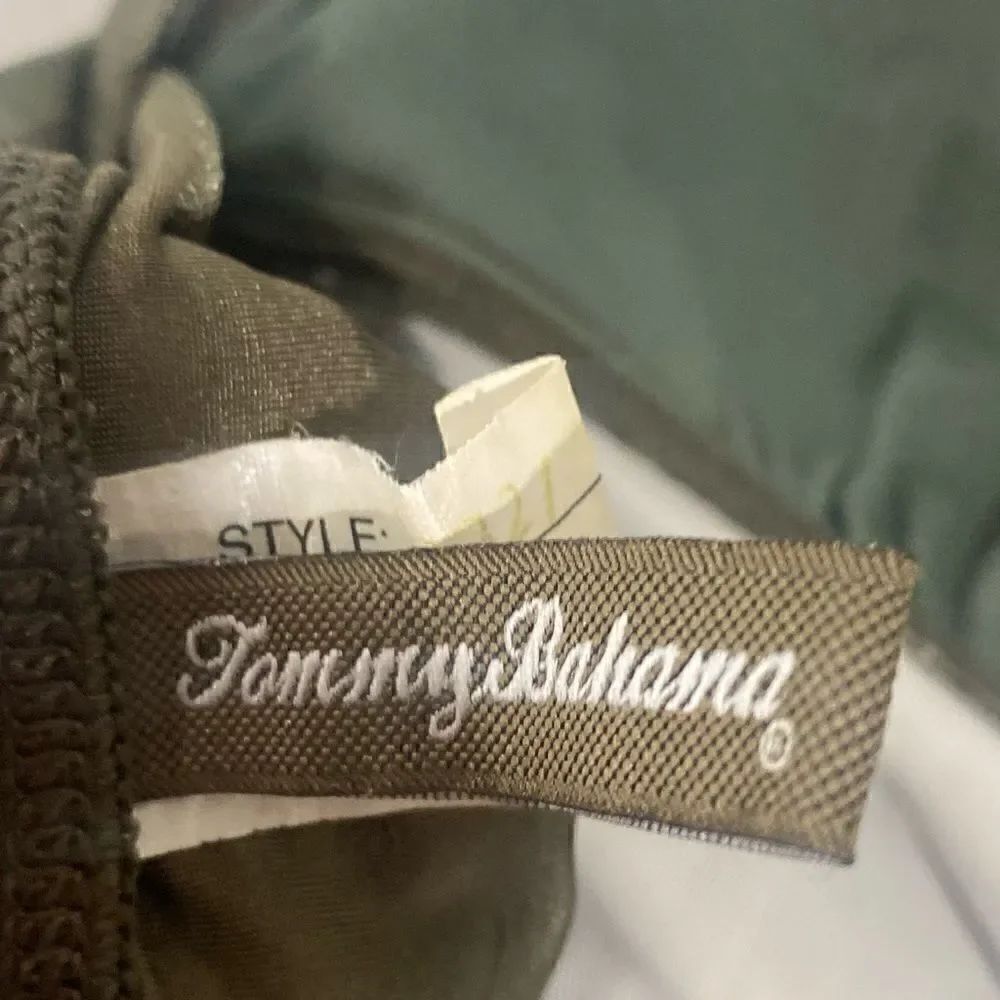 Tommy Bahama Halter Tankini Top Olive Green Size Small - Picture 4 of 5